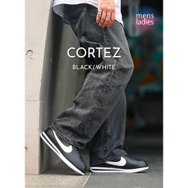 【最大5000円-OFFクーポン配布中!!】NIKE CORTEZ "BLACK WHITE" ナイキ コルテッツ スニーカー ( 黒 白 ブラック ホワイト メンズ DM4044-001 )