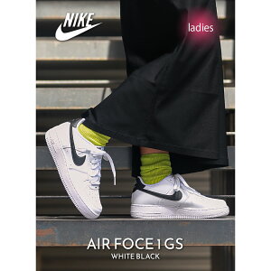 y15܂ł̂őIIzNIKE iCL GAtH[X Xj[J[ AIR FOCE 1 GS "WHITE BLACK" (  zCg  ubN fB[X EBY FV5948-101 )