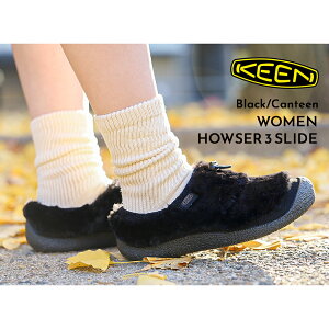 y15܂ł̂őIIzKEEN L[ EBY nEU[ XCh WOMEN HOWSER 3 SLIDE BLACK/CANTEEN V[Y NbO T_ Xj[J[ fB[X 1029436