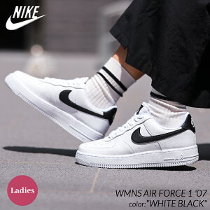 y15܂ł̂őIIzNIKE WMNS AIR FORCE 1 '07 "WHITE BLACK" iCL EBY GAtH[X Xj[J[ (  zCg  ubN fB[X DD8959-103 )