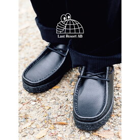 【15時までのご注文で即日発送！！】LAST RESORT AB ラストリゾート VM006 モック ロー レザー ブーツ スニーカー MOC LO LEATHER BLACK/BLACK ( ブラック 黒 モカシン メンズ SKATE スケート VM006LEBKB )
