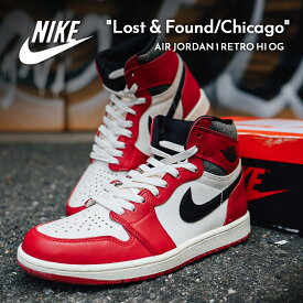 【最大5,000円OFFクーポン配布中！！】NIKE AIR JORDAN 1 RETRO HI OG "Lost & Found/Chicago" ナイキ エア ジョーダン レトロ ハイ スニーカー ( シカゴ 赤 DZ5485-612 )