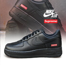 【15時までのご注文で即日発送！！】NIKE AIR FORCE 1 LOW / SUPREME BLACK × RED ナイキ エアフォース 1 シュプリーム スニーカー ( 黒 ブラック AF1 ボックスロゴ コラボ メンズ CU9225-001 )