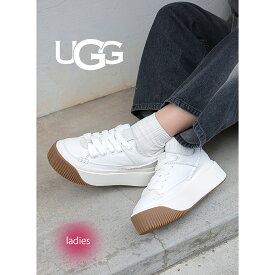 【15時までのご注文で即日発送！！】UGG アグ ウィメンズ イージー ダジット エッセンシャル スニーカー EZ-DUZZIT ESSENTIAL LACE UP WHITE ( 厚底 白 ホワイト レディース 1167499 )