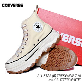 CONVERSE ALL STAR (R) TREKWAVE Z HI "BUTTER WHITE" コンバース オールスター トレックウェーブ ジップ ハイ スニーカー ( 白 ホワイト ベージュ 厚底 ブーツ メンズ ウィメンズ 31310811 )
