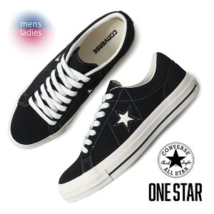 y15܂ł̂őIIzCONVERSE Ro[X X^[ XG[h Xj[J[ ONE STAR SUEDE BLACK (  ubN Ki Y 35200860 )