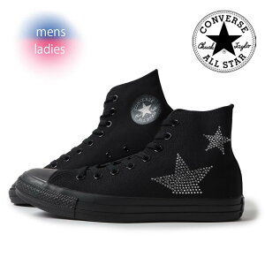 y15܂ł̂őIIzCONVERSE Ro[X I[X^[ CXg[ nC Xj[J[ ALL STAR RHINESTONE ST HI BLACK/BLACK (  ubN 31314161 )