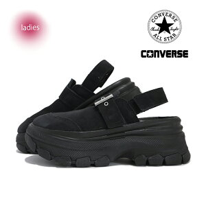 【15時までのご注文で即日発送!!】CONVERSE コンバース 厚底 サンダル オールスター トレックウエーブ クロッグ スニーカー ALL STAR TREKWAVE CLOG SANDAL BLACK ( ブラック 黒 31315941 )