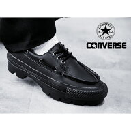 【15時までのご注文で即日発送！！】CONVERSE コンバース 革靴 デッキシューズ ボートシューズ 厚底 オー…