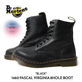 【お買い物マラソン限定クーポン配布中！！】Dr.Martens ドクターマーチン 8ホール レザー シューズ ブーツ 1460 PASCAL VIRGINIA 8HOLE BOOT BLACK 黒 ブラック レースアップ 13512006