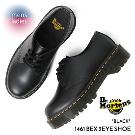 【お買い物マラソン限定クーポン配布中！！】Dr.Martens ドクターマーチン 3アイ ベックス レザー シューズ ブーツ 1461 BEX 3EYE SHOE BLACK ( 厚底 黒 ブラック 21084001 )