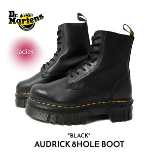 y15܂ł̂őIIzDr.Martens hN^[}[` 8z[ U[ V[Y u[c AUDRICK 8HOLE BOOT SMOOTH BLACK  ubN [XAbv 27149001