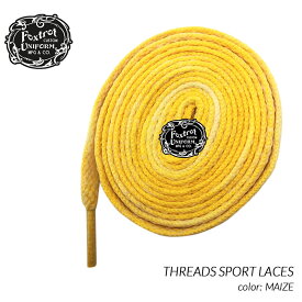 【お買い物マラソン限定クーポン配布中!!】【ネコポス可】Foxtrot Uniform THREADS SPORT LACES MAIZE フォックストロット ユニフォーム シューレース スニーカー ( 120cm 170cm 黄色 イエロー 靴紐 )