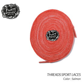 【楽天スーパーセール限定クーポン発行中!!】【ネコポス可】Foxtrot Uniform THREADS SPORT LACES Salmon フォックストロット ユニフォーム シューレース スニーカー ( 120cm 170cm ピンク 靴紐 )