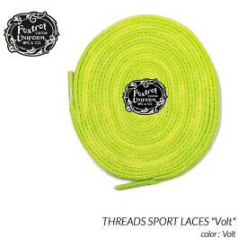 【お買い物マラソン限定クーポン配布中!!】【ネコポス可】Foxtrot Uniform THREADS SPORT LACES Voltフォックストロット ユニフォーム シューレース スニーカー ( 120cm 170cm ボルト 黄色 靴紐 )