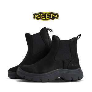 【15時までのご注文で即日発送!!】KEEN キーン KOSA CHELSEA コーサ チェルシー ブーツ BOOTS BLACK ( ブラック 黒 サイドゴアブーツ レザーブーツ メンズ レディース 1031148 )