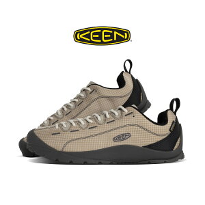 【15時までのご注文で即日発送!!】KEEN キーン JASPER NYLON WP ジャスパーナイロン スニーカー ABBEY STONE/BLACK ( ベージュ メンズ ウォータープルーフ 撥水 防水 メンズ レディース 1031327 )