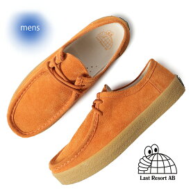 【15時までのご注文で即日発送！！】LAST RESORT ラストリゾート モック スエード ワラビー スニーカー AB LOAFER VM006 MOC SUEDE SUN ORANGE/GUM ( スケート SKATE オレンジ )