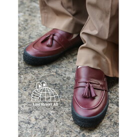 【15時までのご注文で即日発送！！】LAST RESORT AB ラストリゾート VM005 ローファー レザー スニーカー VM005-LEATHER OXBLOOD/BLACK ( ブラウン 茶色 革靴 レザーシューズ メンズ ウィメンズ レディース )