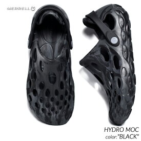 MERRELL HYDRO MOC "BLACK" メレル ハイドロ モック サンダル ( 黒 ブラック モック キャンプ アウトドア ラバー クロッグ メンズ 国内正規品 J19992 )