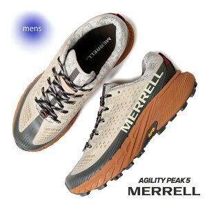 【15時までのご注文で即日発送!!】MERRELL メレル アジリティー ピーク シューズ スニーカー ランニング AGILITY PEAK 5 OYSTER/OLIVE ( オイスター グレー メッシュ アウトドア メンズ レディース J06