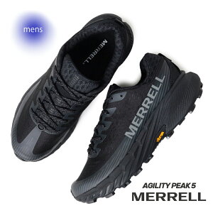 【15時までのご注文で即日発送!!】MERRELL メレル アジリティー ピーク シューズ スニーカー ランニング AGILITY PEAK 5 BLACK/BLACK ( 黒 ブラック メンズ レディース J068045 )
