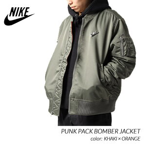 NIKE PUNK PACK BOMBER JACKET KHAKI × ORANGE ナイキ パンクパック ボンバー ジャケット スニーカー ( カーキ MA-1 CZ1671-380 )