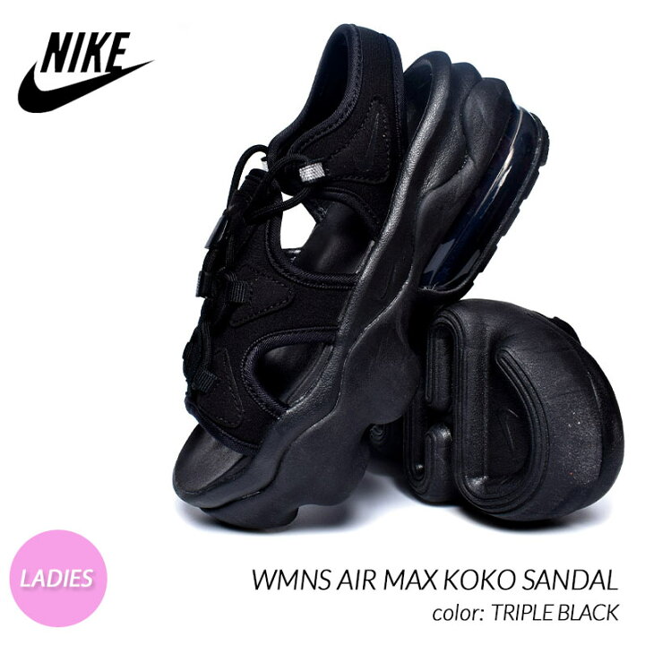 楽天市場 Nike Wmns Air Max Koko Sandal Triple Black ナイキ ウィメンズ エアマックス ココ サンダル スニーカー 黒 レディース Ci8798 003 Precious Place