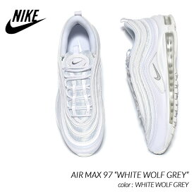 NIKE AIR MAX 97 “WHITE WOLF GREY” ナイキ ウィメンズ エアマックス スニーカー ( グレー ブラック 白 ホワイト レディース メンズ 921826-101 )