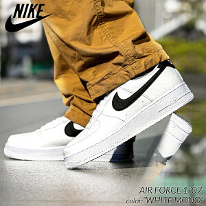 y15܂ł̂őIIzNIKE AIR FORCE 1 '07 "WHITE MONO" iCL GAtH[X Xj[J[ (  zCg  ubN Y CT2302-100 )