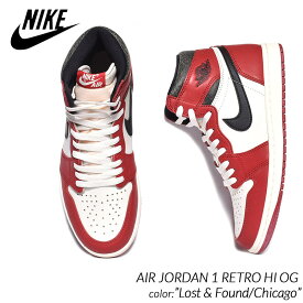 NIKE AIR JORDAN 1 RETRO HI OG "Lost & Found/Chicago" ナイキ エア ジョーダン レトロ ハイ スニーカー ( シカゴ 赤 DZ5485-612 )