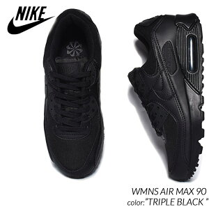 NIKE WMNS AIR MAX 90 "TRIPLE BLACK" iCL EBY GA}bNX Xj[J[ (  ubN gvubN Y fB[X DH8010-001 )