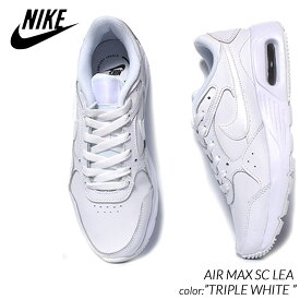 【お買い物マラソン期間限定クーポン発行中!!】NIKE AIR MAX SC LEA "TRIPLE WHITE" ナイキ エアマックス エスシー レザー スニーカー ( 白 ホワイト レディース DH9636-101 )