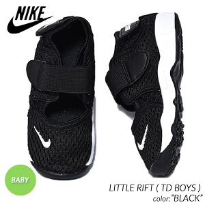 NIKE LITTLE RIFT ( TD BOYS ) BLACK iCL g tg xr[ Xj[J[ T_ (  ubN BABY LbY KIDS 317415-014 )