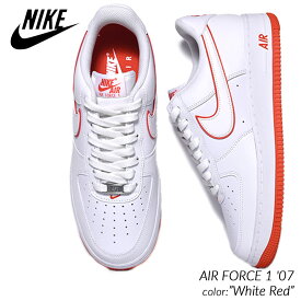 NIKE AIR FORCE 1 '07 "White Red" ナイキ エアフォース スニーカー ( 白 ホワイト 赤 レッド メンズ レディース ウィメンズ DV0788-102 )