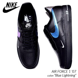 日本未発売 NIKE AIR FORCE 1 '07 "Blue Lightning" ナイキ エアフォース スニーカー ( 海外限定 ティファニー Tiffany 黒 ブラック メンズ FD0654-001 )