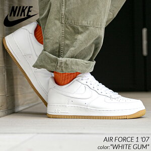 y|Cg10{IX[p[SALEԒGg[K{IzNIKE AIR FORCE 1 '07 "WHITE GUM" iCL GAtH[X 1 Xj[J[ (  zCg K\[ Y DJ2739-100 )