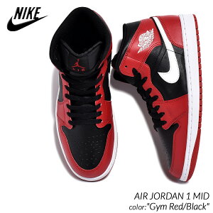 y|Cg10{IX[p[SALEԒGg[K{IzNIKE AIR JORDAN 1 MID "Gym Red/Black" iCL GA W[_ ~bh Xj[J[ ( AJ1  bh  ubN BRED ubh Y DQ8426-061 )