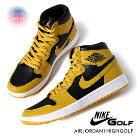 【15時までのご注文で即日発送！！】NIKE ナイキ エア ジョーダン ハイ ゴルフ スニーカー AIR JORDAN 1 HIGH GOLF "Pollen" ( 黒 黄色 パラン ゴルフシューズ DQ0660-700 )