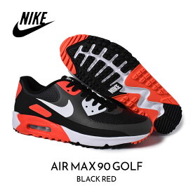 【15時までのご注文で即日発送！！】NIKE ナイキ エアマックス ゴルフ スニーカー AIR MAX 90 GOLF "BLACK RED" ( 黒 ブラック 赤 レッド メンズ レディース ゴルフシューズ CU9978-010 )