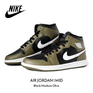 y}\N[|zzIzNIKE iCL GA W[_ ~bh Xj[J[ AIR JORDAN 1 MID "Black/Medium Olive" (  ubN I[u J[L Y DQ8426-092 )