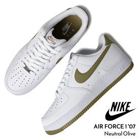 【最大5000円-OFFクーポン配布中!!】NIKE ナイキ エアフォース ロー スニーカー AIR FORCE 1 '07 "Neutral Olive" ( 白 ホワイト オリーブ カーキ 緑 メンズ FJ4146-110 )