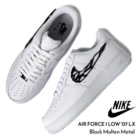 【最大5,000円offクーポン配布中！！】NIKE ナイキ エアフォース ロー スニーカー AIR FORCE 1 LOW '07 LX Black Molten Metal ( 白 ホワイト モルテンメタル 黒 IF1686-101 )