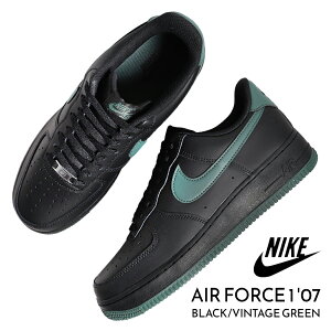 y15܂ł̂őIIzNIKE iCL GAtH[X [ Xj[J[ AIR FORCE 1 '07 BLACK/VINTAGE GREEN (  ubN O[ Y FJ4146-001 )