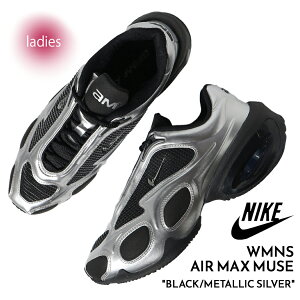 y15܂ł̂őIIzNIKE iCL EBY GA}bNX ~[Y Xj[J[ WMNS AIR MAX MUSE BLACK/METALLIC SILVER ( Vo[ fB[X FV1920-001 )