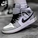 【15時までのご注文で即日発送！！】NIKE AIR JORDAN 1 MID "LIGHT SMOKE GREY" ナイキ エア ジョーダン 1 ミッド ハイカットスニーカー ( スモーク グレー 554724-092 )