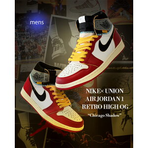 y}\N[|zzIIzUNION × NIKE jI iCL GA W[_ g nC Xj[J[ AIR JORDAN 1 RETRO HIGH OG Chicago Shadow ( AJ1 R{ VJS HV8563-600 )