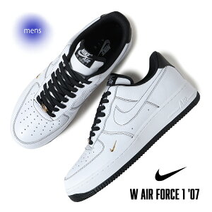 y15܂ł̂őIIzNIKE iCL GAtH[X WG Xj[J[ W AIR FORCE 1 '07 MINI JEWEL WHITE/METALLICGOLD/BLACK (   ubN IB6543-101 )