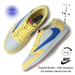y15܂ł̂őIIzNIKE × TRAVIS SCOTT iCL GAW[_1 Xj[J[ WMNS AIR JORDAN 1 RETRO LOW OG CANARY ( R{ gBX Y DZ4137-700 )