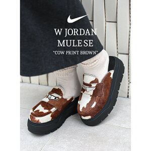 y15܂ł̂őIIzNIKE iCL EBY W[_ ~[ T_ [t@[ W JORDAN LOAFER MULE SE COW PRINT BROWN/WHITE/BLACK ( JEvg  fB[X nR IB1497-001 